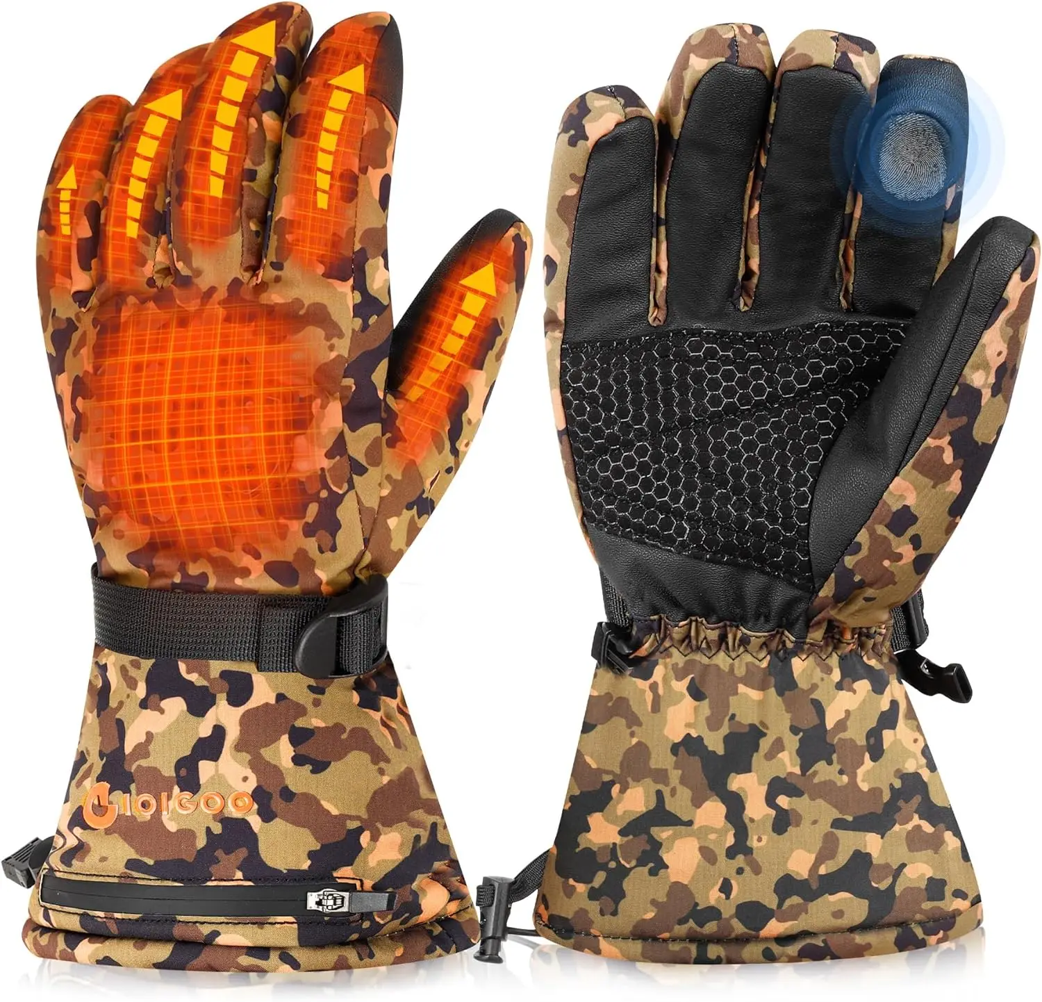

Heated Gloves for Men Women 7.4V 3200MAH Hunting Gloves Rechargeable Waterproof Electric Winter Thermal Glove