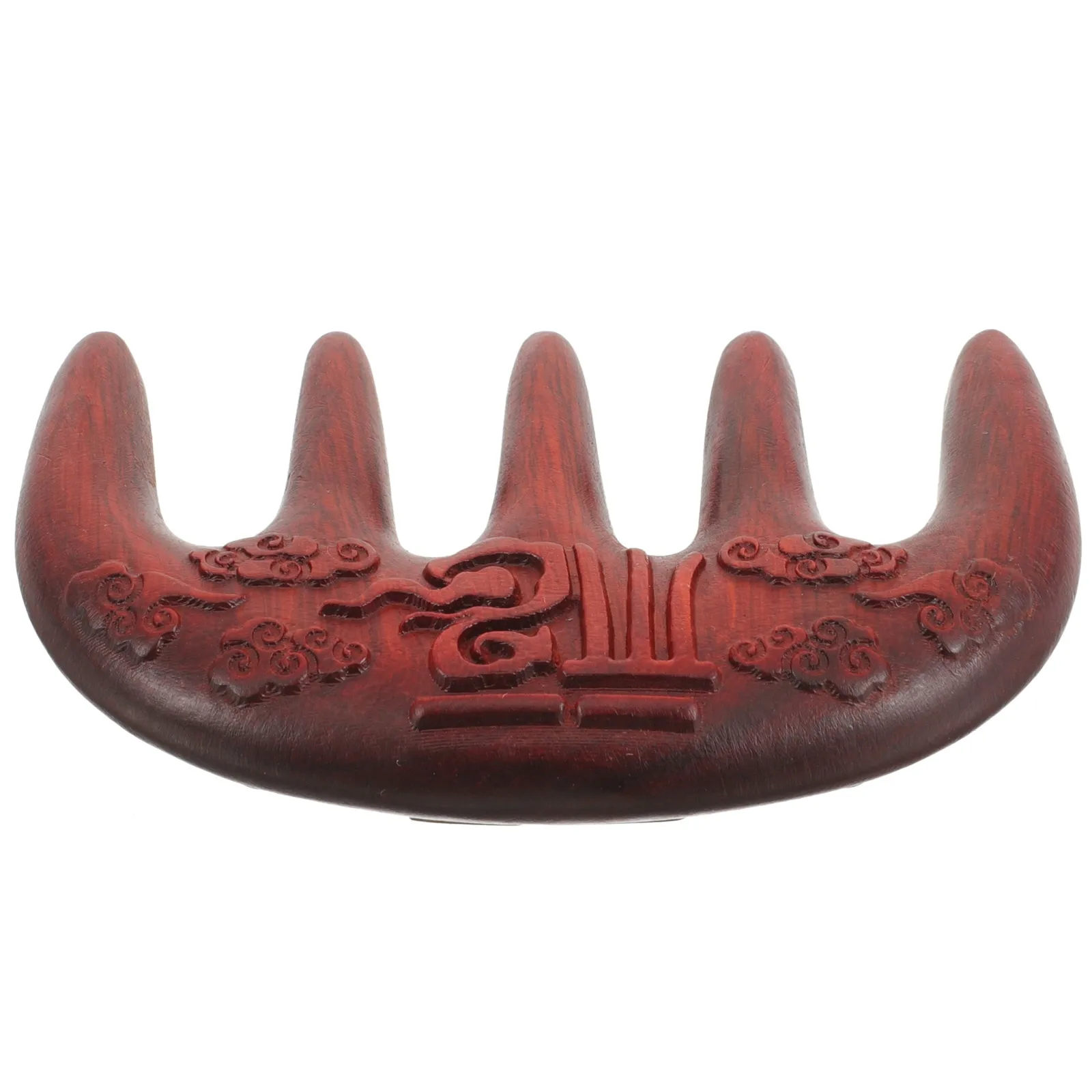 

1 шт., массажная расческа из черного дерева, разглаживающая волосы, эргономичный инструмент для акупунктурных точек, женский деревянный массажер для кожи головы, без статического распутывания, длинные зубы