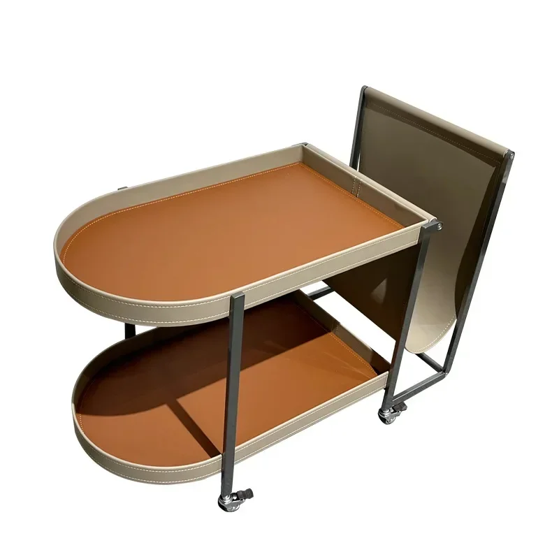 

Minimalist Metal Coffee Table Wheels Oval Dining Table Nordic Modern Luxury Living Room Bedroom Furniture Room Decorating Items