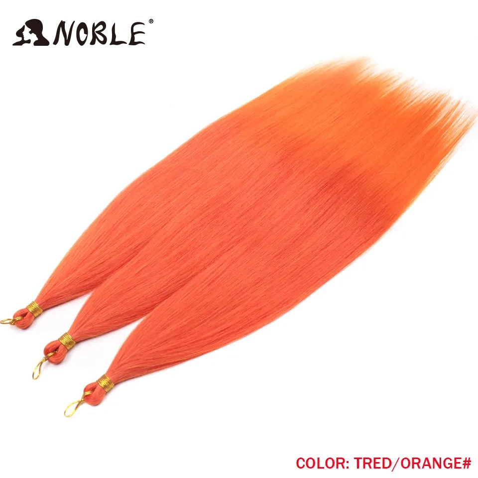 Noble Hair Ariel Glattes Pferdehaar Bündel Häkelzöpfe Synthetisches Flechthaar Ombre Braun Weiche Häkelhaarverlängerungen – Detail 24