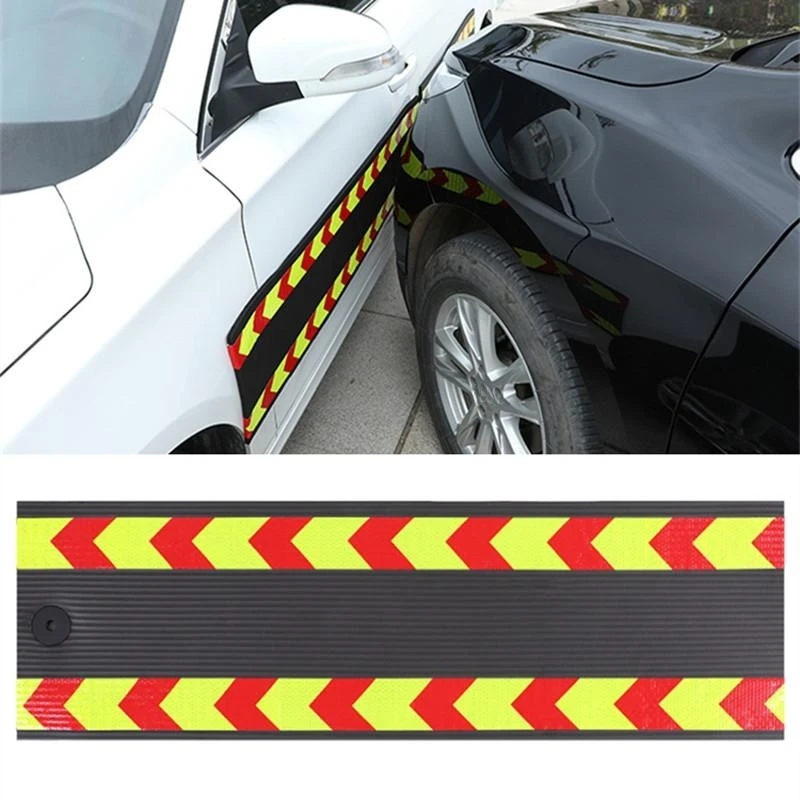 Car Sticker Door Anti-collision Magnetic Soft Adhesive Strip Universal Scratch-proof Body Edge Guard Reflective Protection Pad