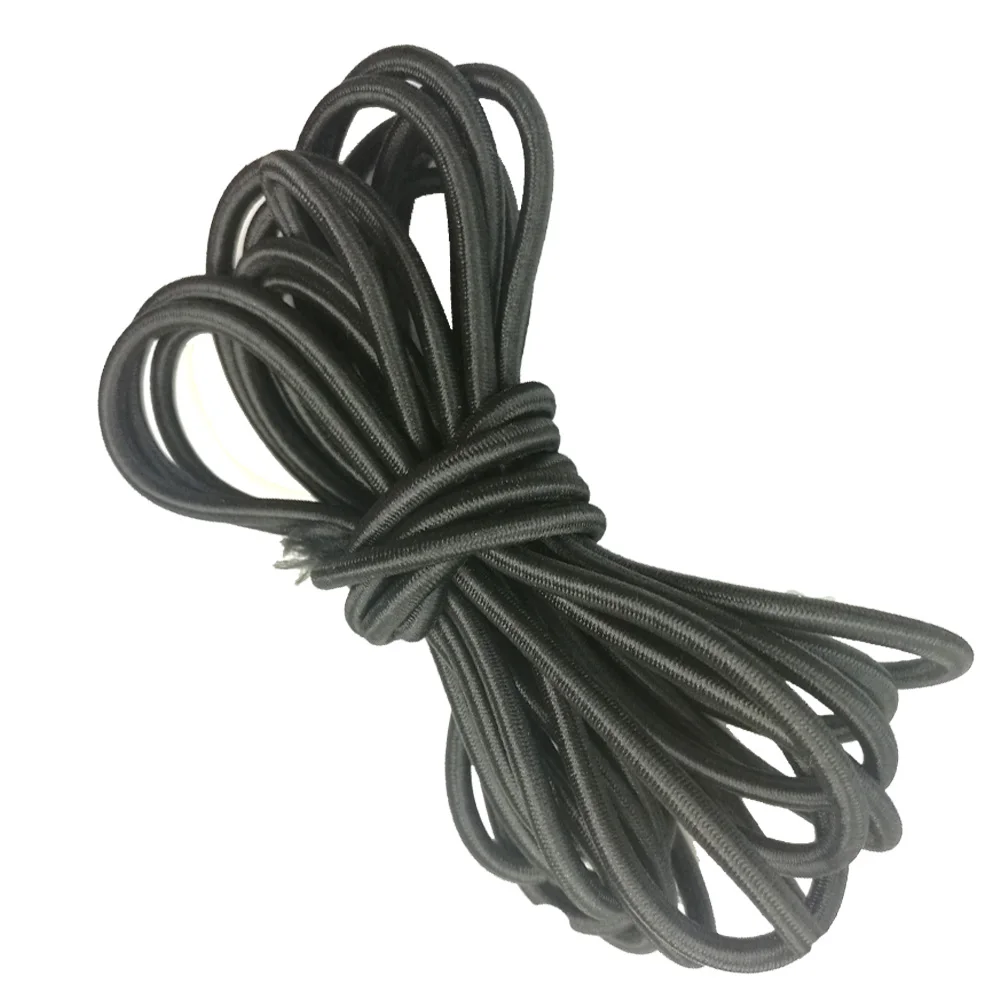 10M 5M x 4mm Anti-UV Elastic Bungee Rope Shock Cord Tie Down for Marine Boat Kayak Surfboard Roof Rack