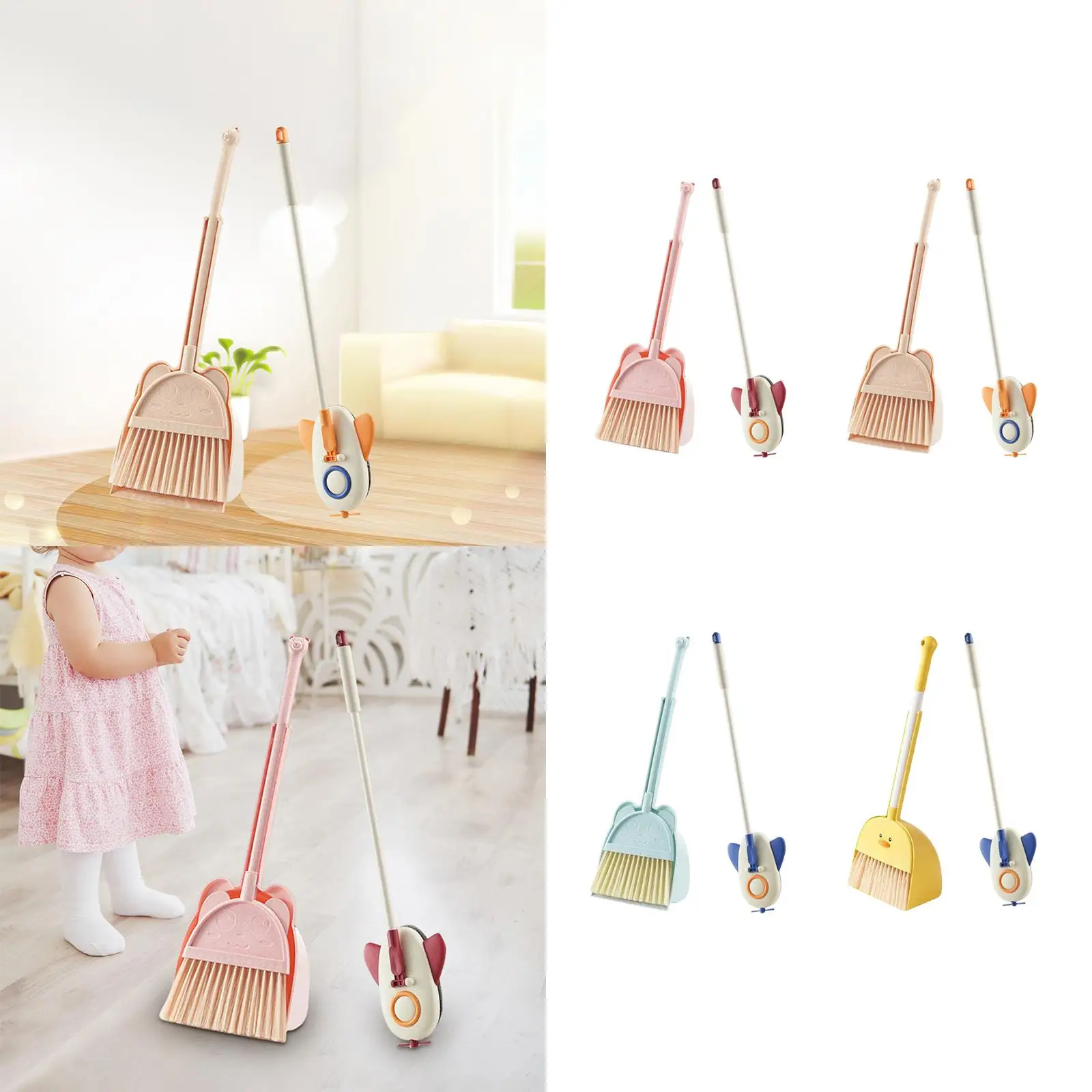 

Мини-совок и метла для детей, подарки для уборки дома, игрушка для ролевых игр, детская метла для уборки, набор совок для детей 3-6 лет, подарок