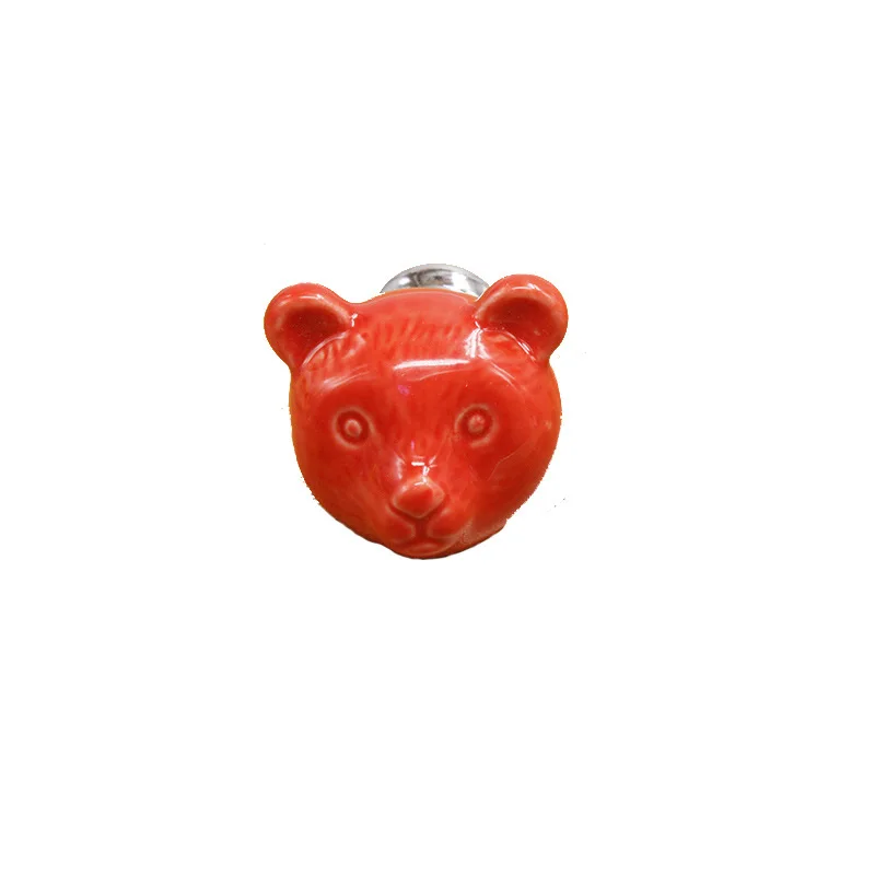 Colorful Animal Cartoon Cabinet Handles Panda Design for Kids Drawers Wardrobe