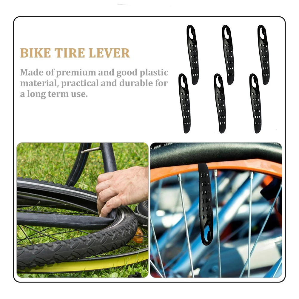 

6pcs Bike Lever Premium Plastic Easy Replacement Cycling Mountain Bike Tire Lever Bicycles Repair Tool Opener Portable