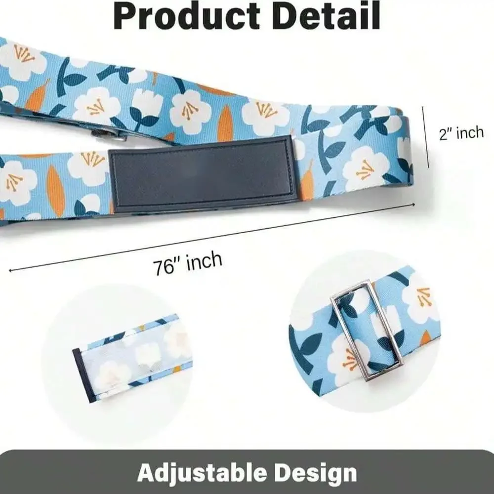 حزام أمتعة متين قابل للتعديل - حزام مطاطي للمطار والمحطة وحقائب السفر القصيرة #4