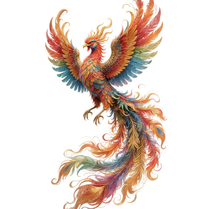Three Ratels CD260 Beautiful and elegant phoenix wall stickers for home decoration