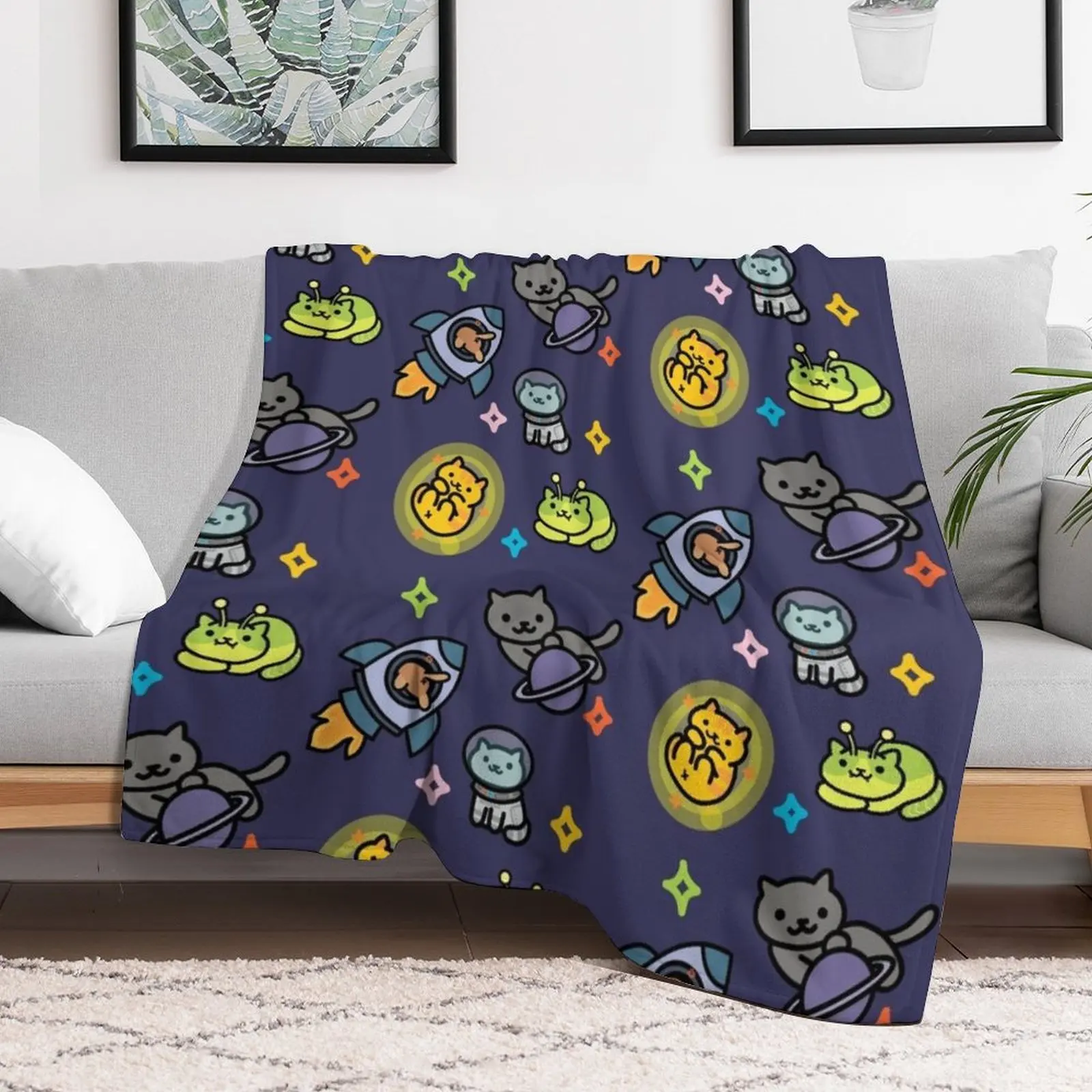 Neko Atsume Throw Blanket Luxury Designer Multi-Purpose halloween For Baby Blankets