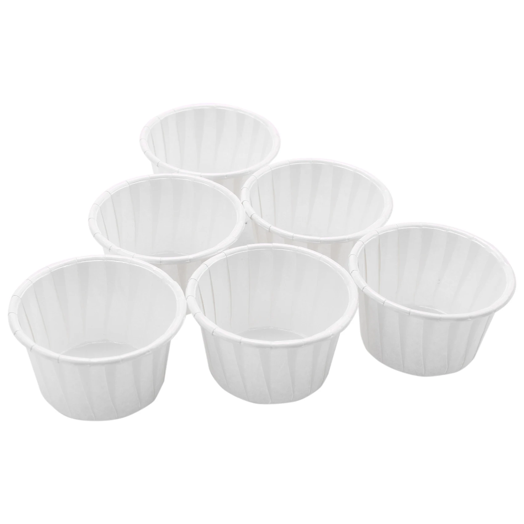 

ABHZ-100Pcs Paper Cup Nose Hair Face Hair Removal Wax Bean Container Cake Paper Tray Paper Bowl Melting Wax Ice Cream Organizer