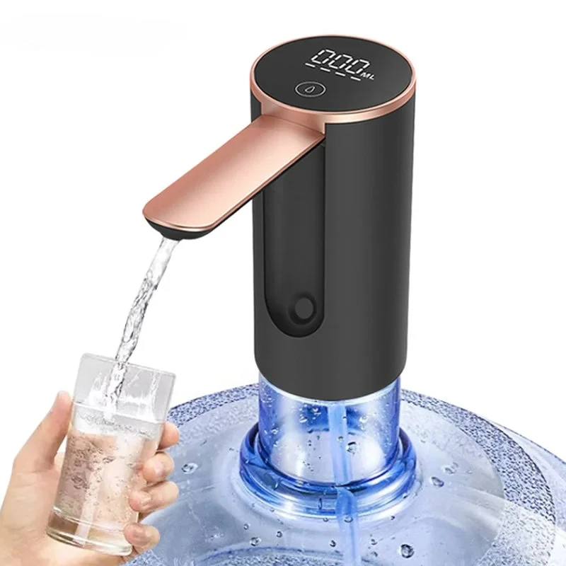 

Electric Water Pump Water Dispenser Household Foldable Barreled Water Smart Water Bottle Pump Kitchen Chargeable Suction Device