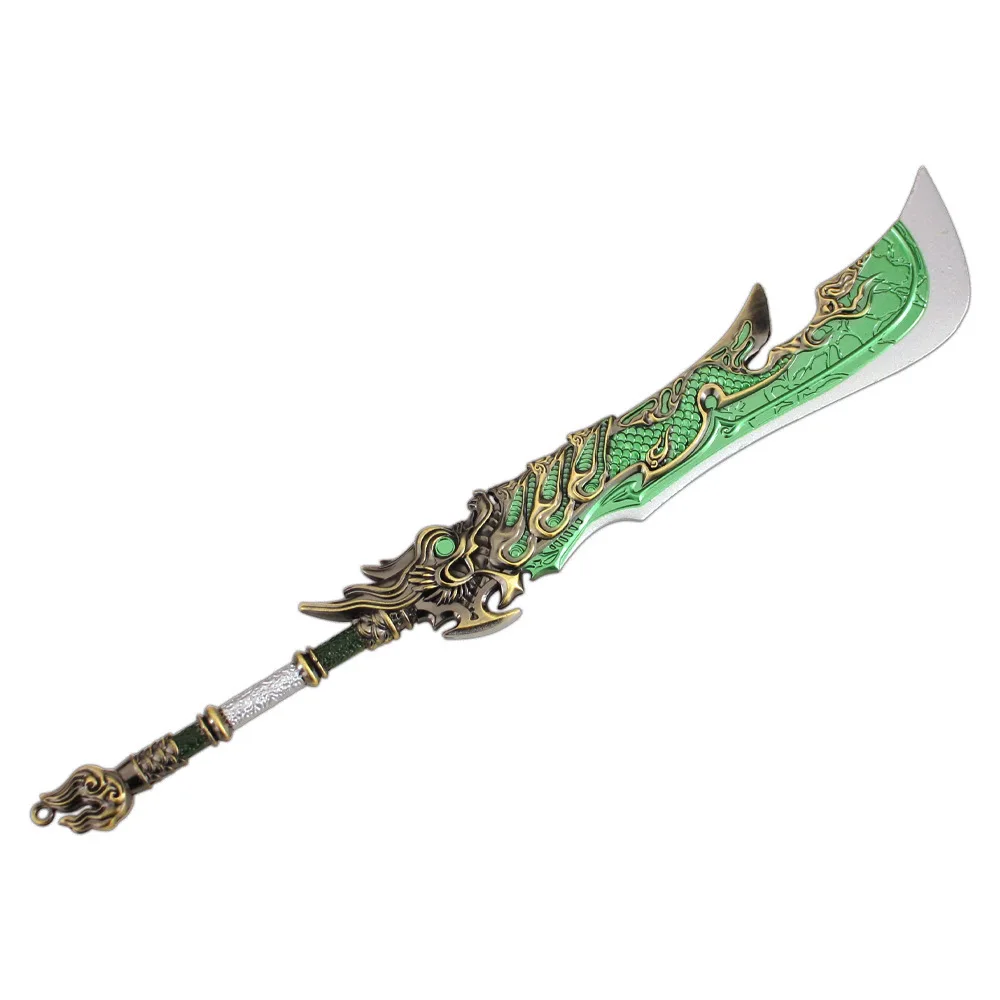 Periférico de juego Naraka Bladepoint de 30cm, dragón en espada ancha, espada samurái modelo de Metal, colección de adornos, regalos artesanales, juguetes