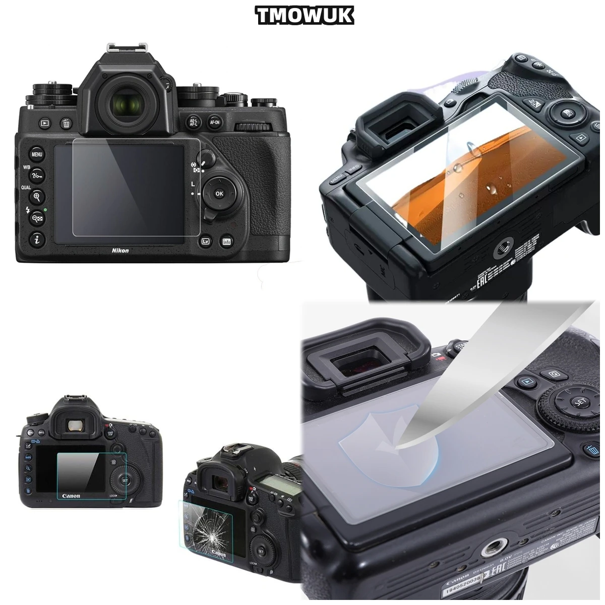

For Nikon D5100 D5200 Tempered Glass Film HD Clear 9H Hardness Anti-Scratch LCD Screen Protector