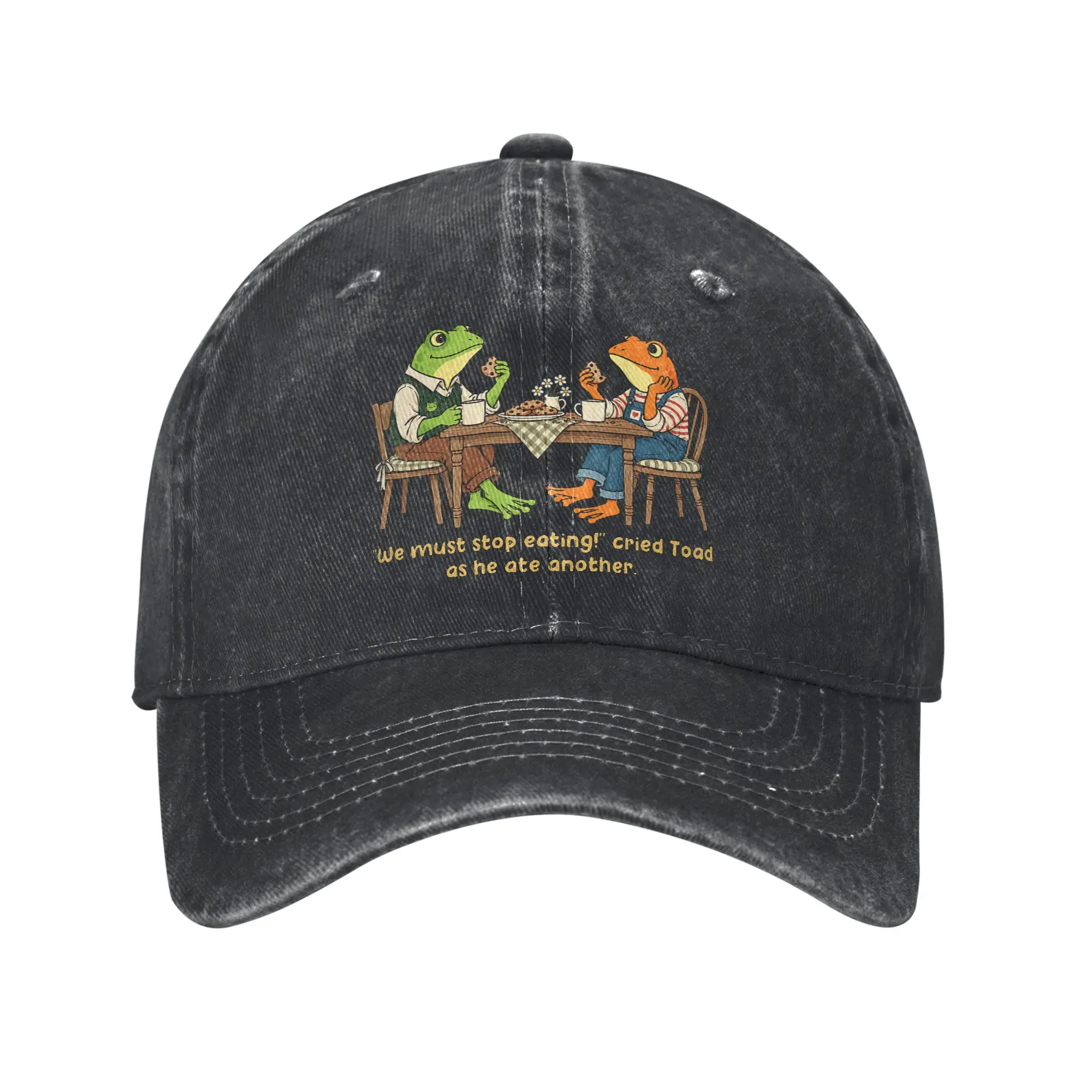 Frog We Must Stop Eating Cried Toad Funny Casual Baseball Cap  Running Hippie Trucker Hat Summer Wholesale Unisex Baseball Caps