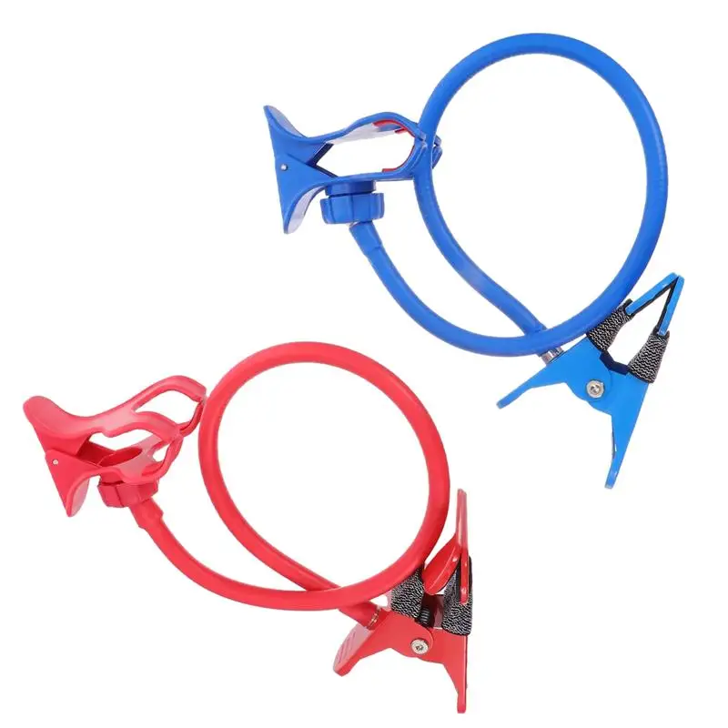 2pcs Adjustable Lazy Mobile Phone Rack 360 Degree Rotating Phone Holder Bed Clip Desktop Bracket Phone Desk Table Clip Bracket