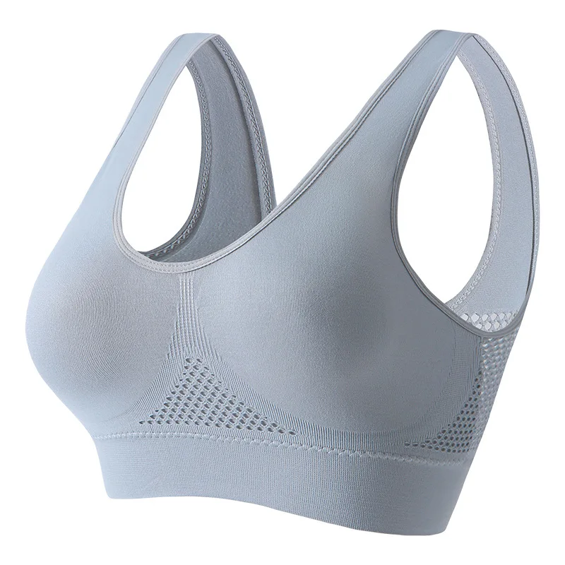 S-5XL Women Mesh Panel Seamless Tank Bra Sports Wireless U Back V-Neck Vest Style Bralette Sexy Lingerie Multi Colors Intimates