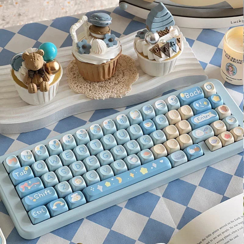 Keycap Set PBT Keyboard Cap MOA/SOA Profile Anime Keycap for Mechanical Keyboard Accessories Gift