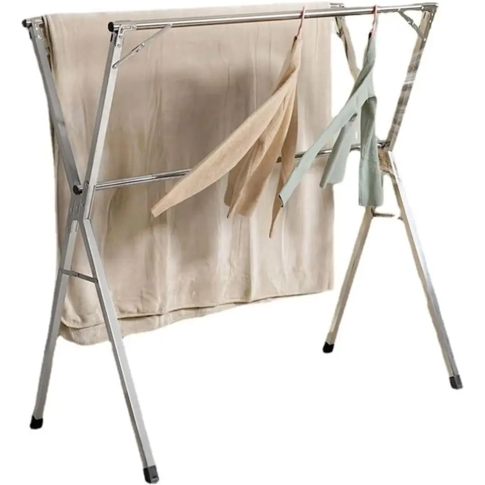 

Регулируемая портативная сушилка для белья для использования в помещении и на улице - складная, легко хранить, 200x65x128 см