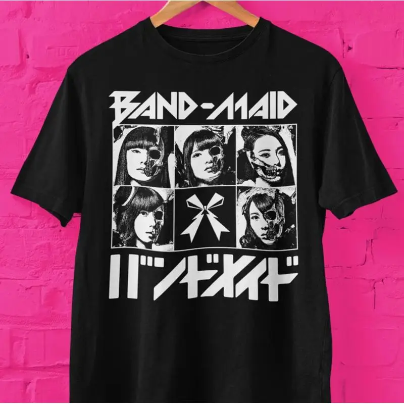 Band Maid World Domination Japanese Rock Music Logo T Shirt Size S 5Xl