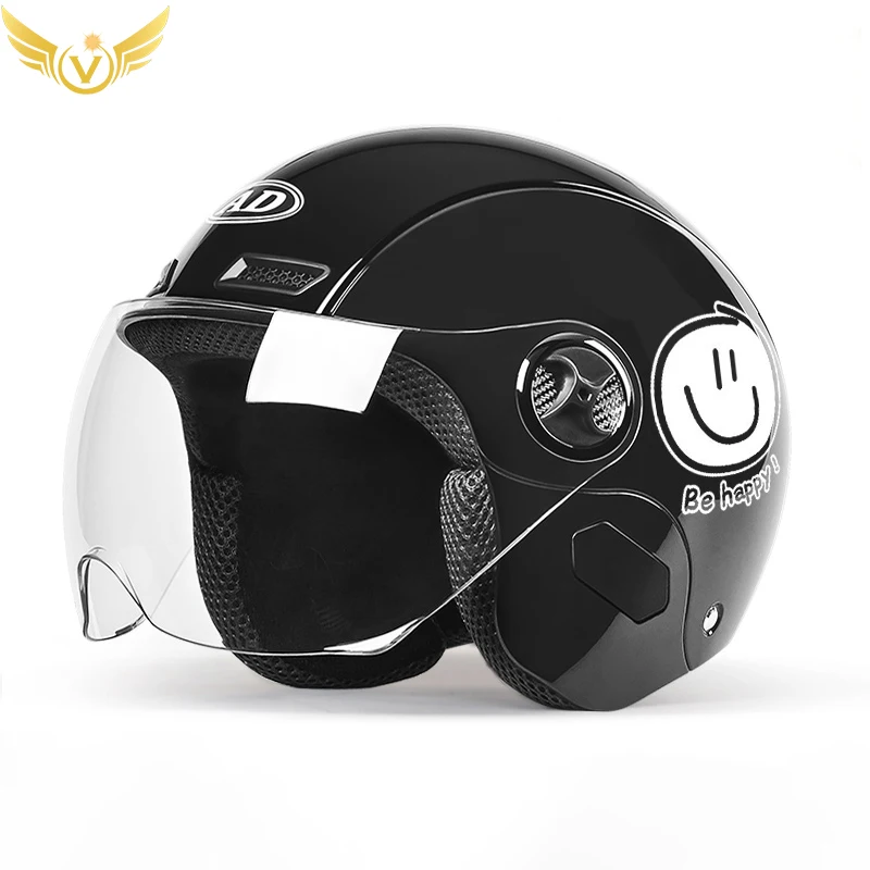 Electric Women Motoctcle Helmet Moped Helmets With Visors Pink Summer For Vespa Bicycle Men Bike Motorcycle Open Face Safety Cap