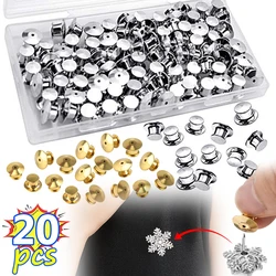 10-20pcs Locking Clasp Used Gold Silver Back of Metal Pin of Brooch Enamel Lapel Pin Clasp Safety Jewelry Findings Components