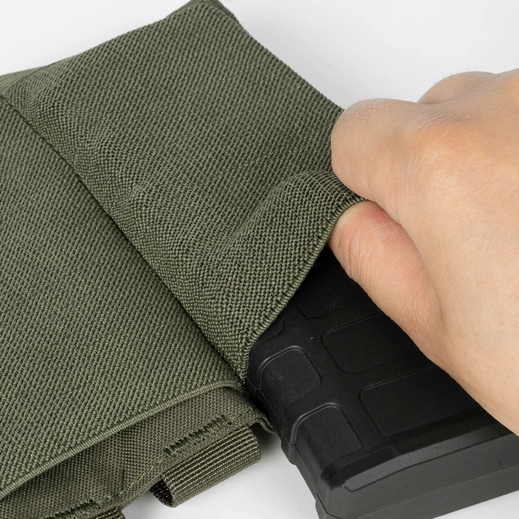 IDOGEAR 5.56 Magazine Pouch Tactical Fast Draw MOLLE Mag Pouch Carrier Triple Open Top 3555