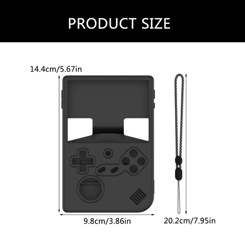 RG40XXVハウジングコンソールケースシリコンシェル用プロテクターカバー、ストラップ付き