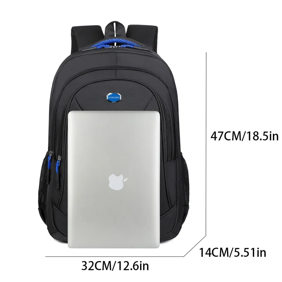 Men\'s Backpack Oxford Waterproof Backpack Business Computer Bag Leisure Travel Backpack High School Student Bag