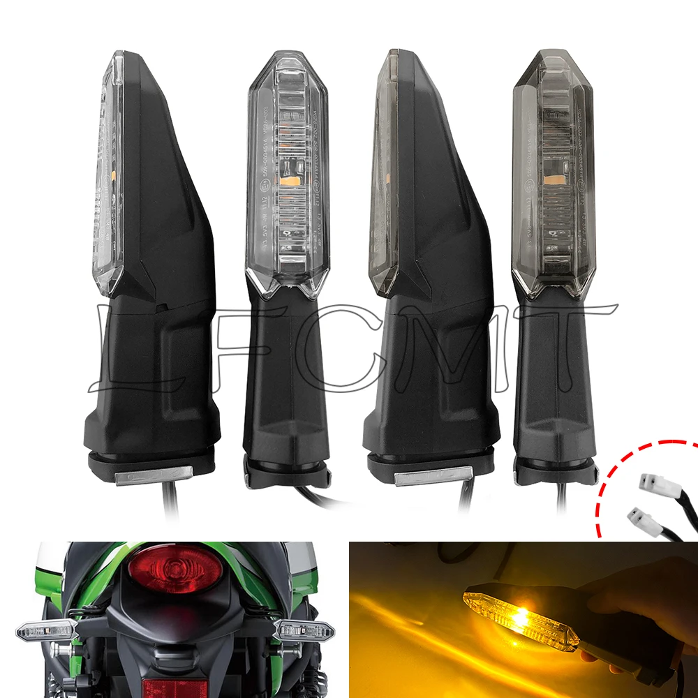 

Rear LED Turn Signal Indicator Light Blinker Fit for KAWASAKI ZX-6R ZX-10RR ZX-25R NINIA 250 300 400 650 1000 Z1000SX Z750 ER6F