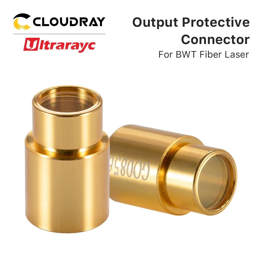 

Ultrarayc Output Connector Protective Lens Gold Color Proterctive Windows for BWT Fiber Laser Source Extend Laser Work Life