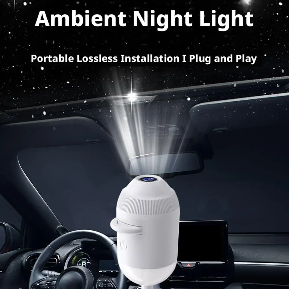 2-in-1 Night Light And Star Projector USB Starry Sky Projector Lamp with Clear Image Adjustable Brightness Touch Control Lamp