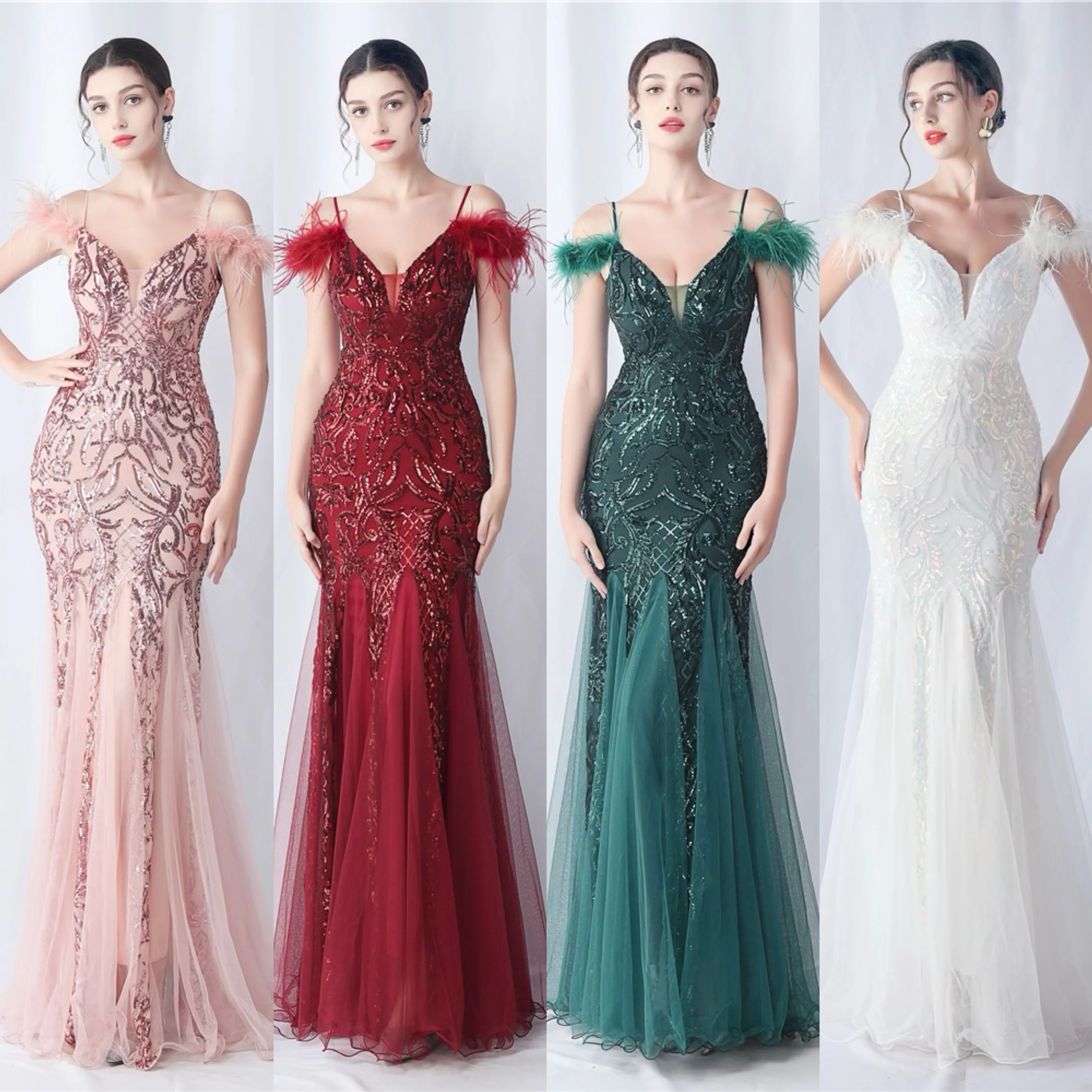 

Сексуальное вечернее платье с пайетками и высокой талией, фасон «рыбий хвост», для невесты, на вечеринку, в клуб, бар, для торжеств, длинное, с одним открытым плечом, сияющее