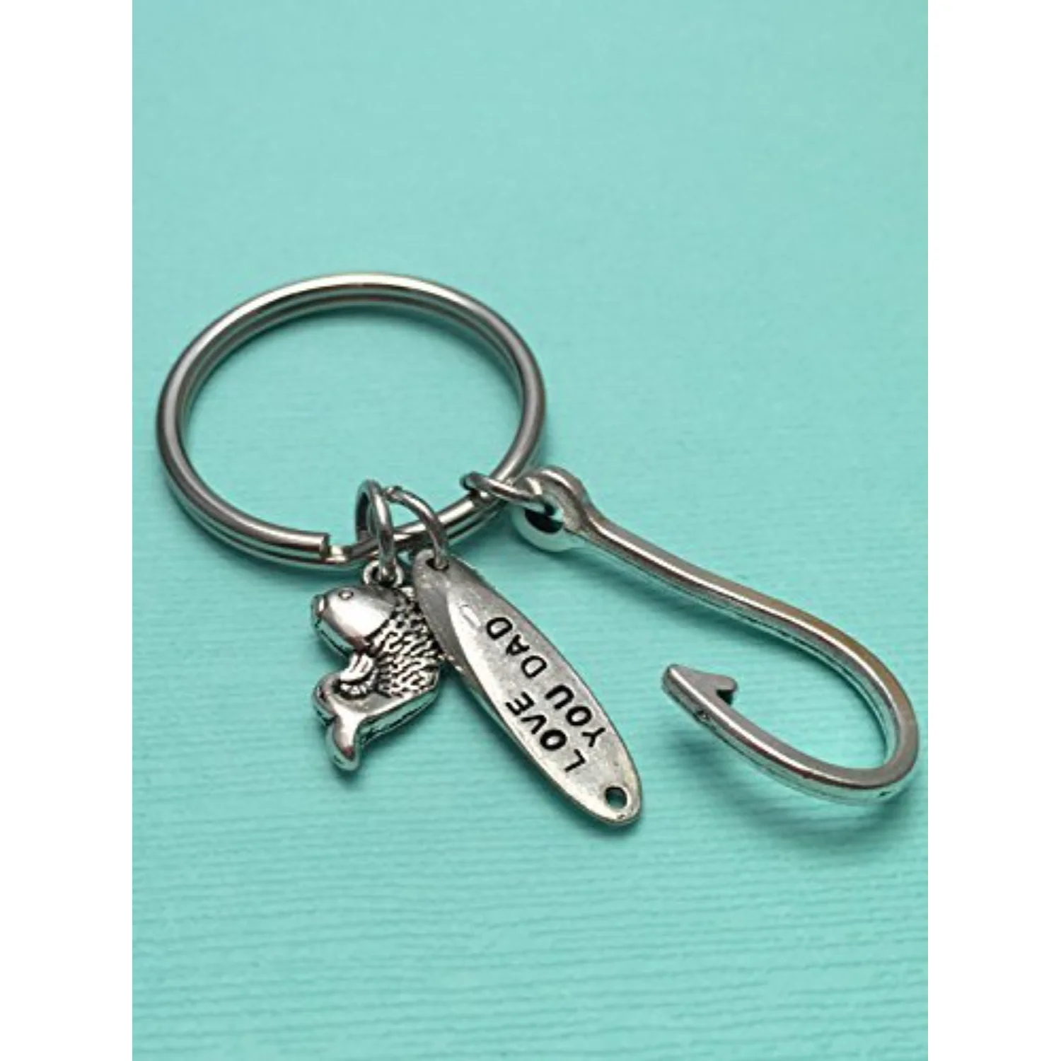 Fishing keychain, Father's Day keychain,  keychain, gift for dad, fish keychain, father keychain