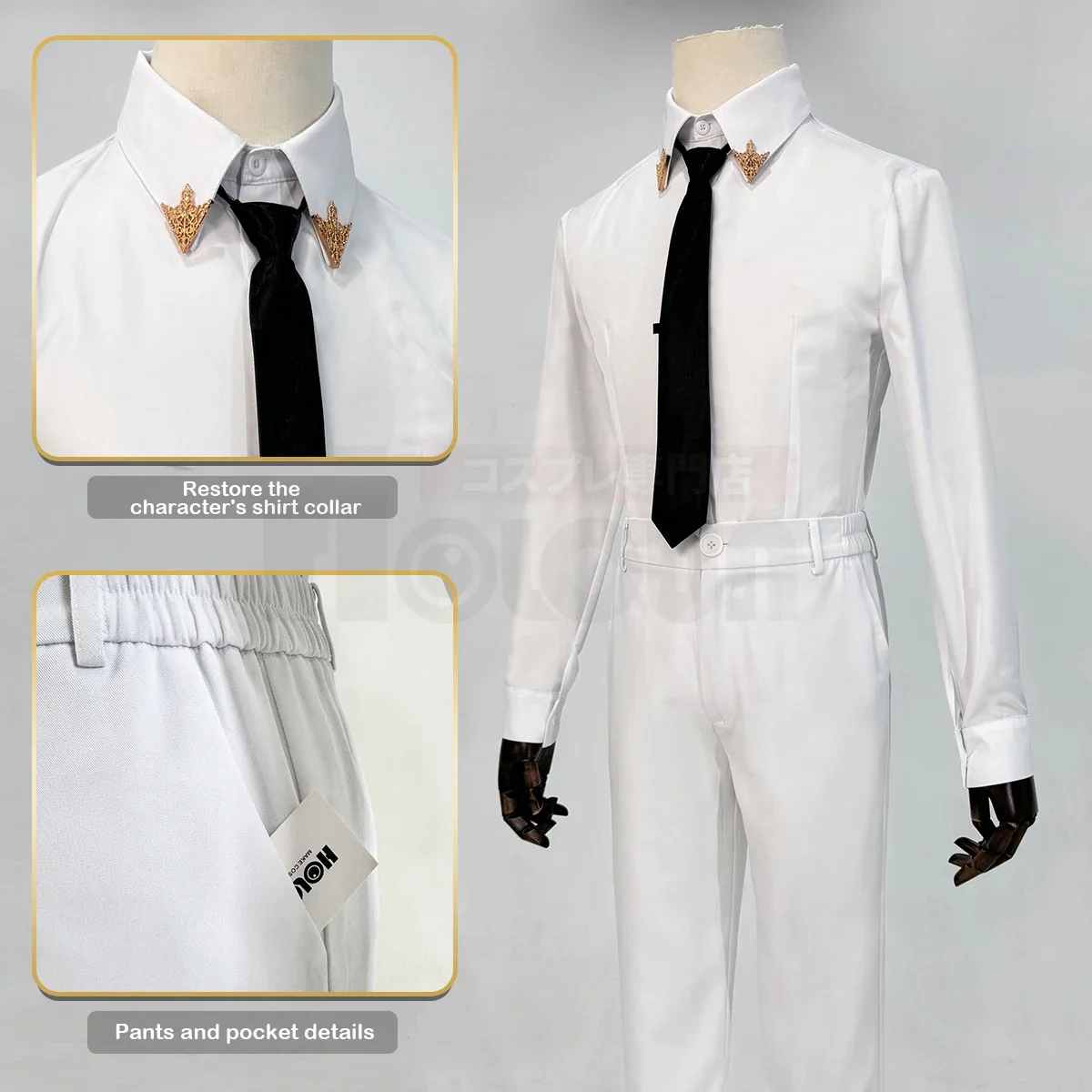 تأثيري الأزرق قفل أنيمي Isagi تأثيري حلي شعر مستعار الملائكة والشياطين سلسلة سترة السراويل عباءة بيضاء روز صافي كوس هالوين