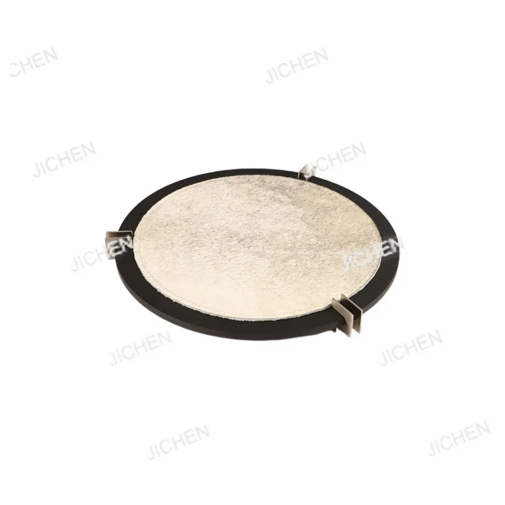 

Простой декоративный деревянный поднос из конского волоса и кожи для ароматерапии, украшение для гостиной, спальни, прихожей, домашний декор.