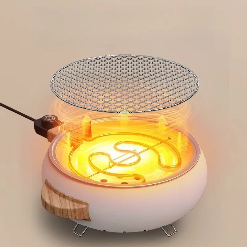 Electric Charcoal Dual-Use Stove BBQ Grill Tea Heater Indoor Outdoor Camping Fire Pit