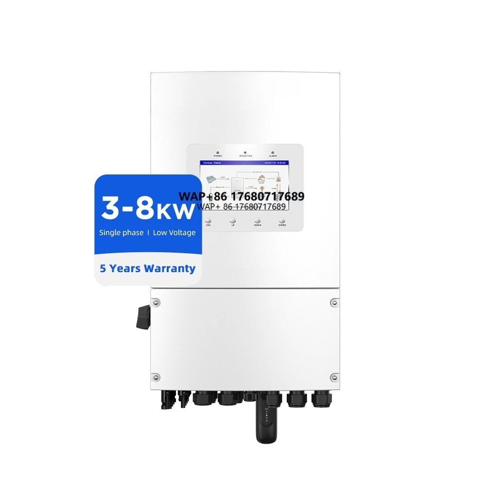 

Residential Single Phase Solar System Use Solis S6-EH1P8K-L-PLUS 8kw 8kva Hybrid Solar Inverter