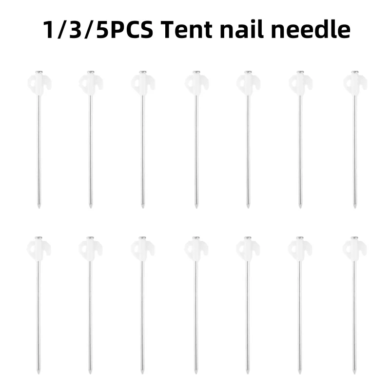 1/3/5PCS Luminous Steel Tent Peg Hiking Camping Tent Nail Ground Pin Fluorescent Outdoor Traveling Equipment Tent Accessories