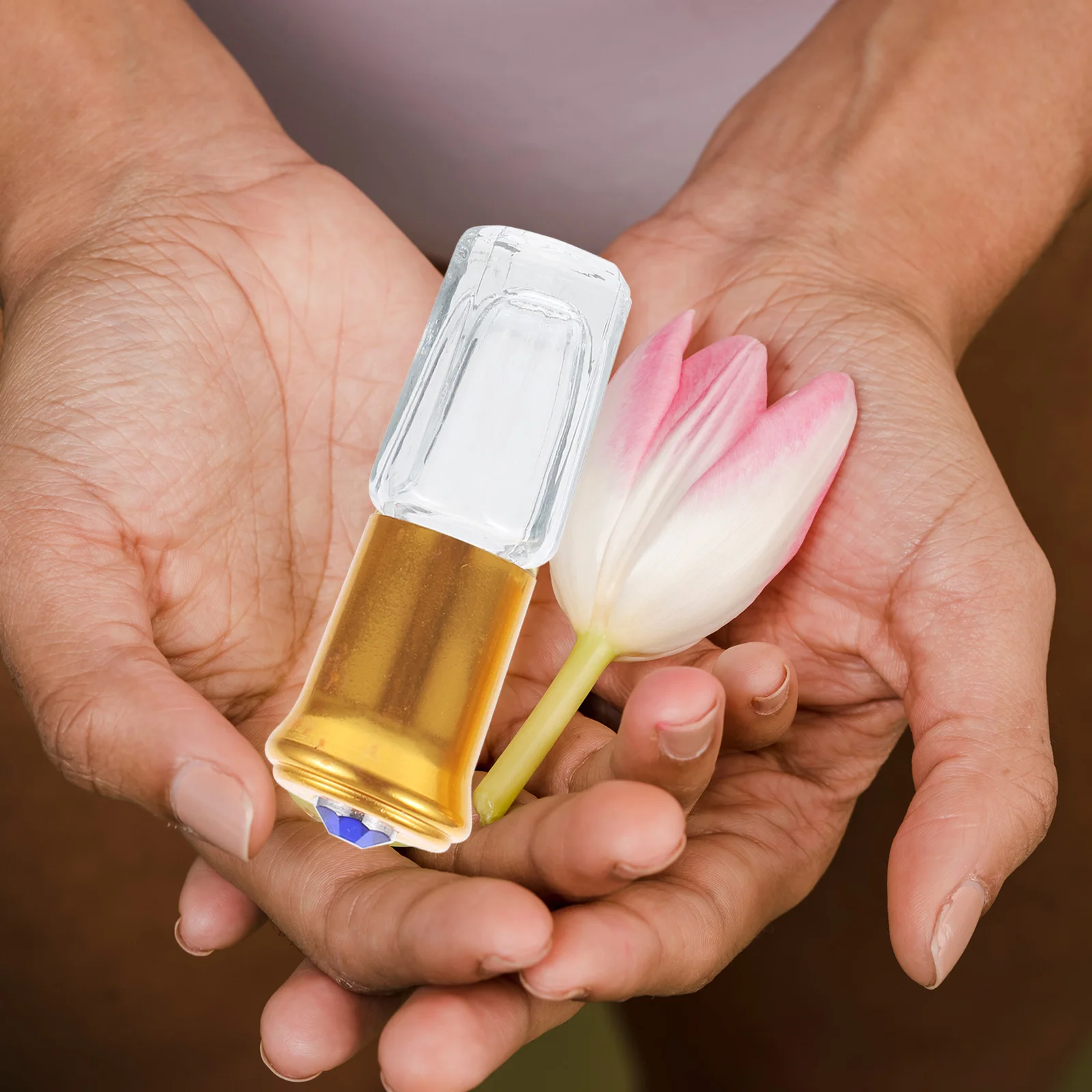 

10 Pcs 3ml Roll-on Applicator Vial Clear Container with Lid Storage Bottles Roller Travel Liquid