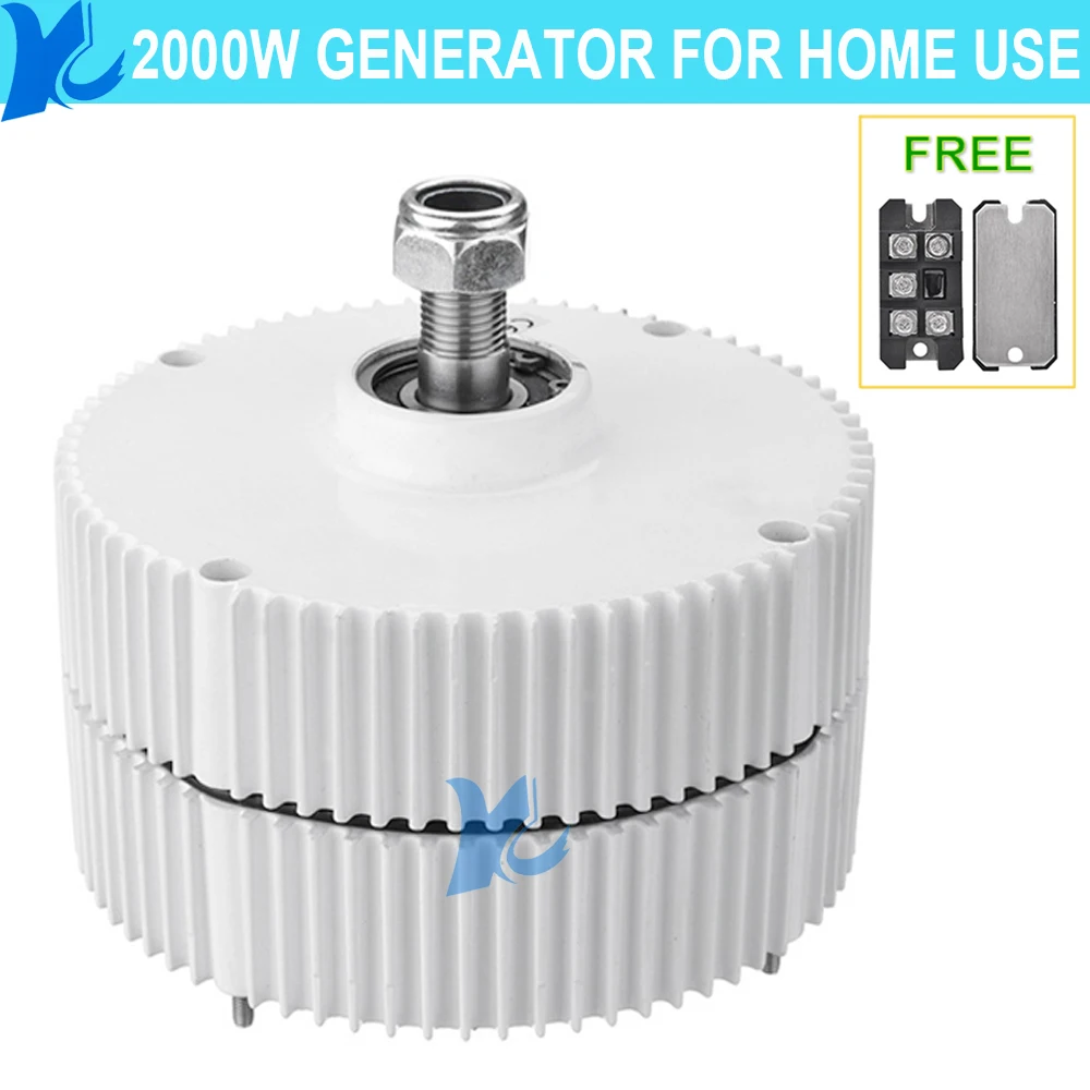 Home Use 2000W Permanent Magnet Generator 1000W For Make Windmill Wind Turbine Low RPM Dynamo Alternator 1KW 2KW 12V 24V 48V PMG