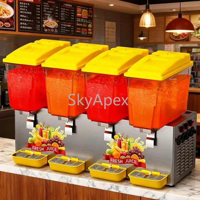 業務用4気筒攪拌式温冷飲料ディスペンサーマシン ステンレス製 - Cold Drink Dispenser のレビューと価格