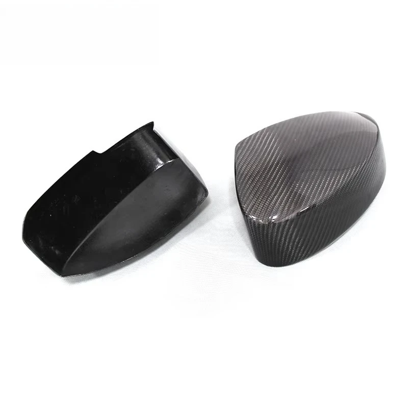 Carbon Fiber Patch ABS Material Car Mirror Cover for Nissan 350Z Z33 2003--2008 Glossy Black