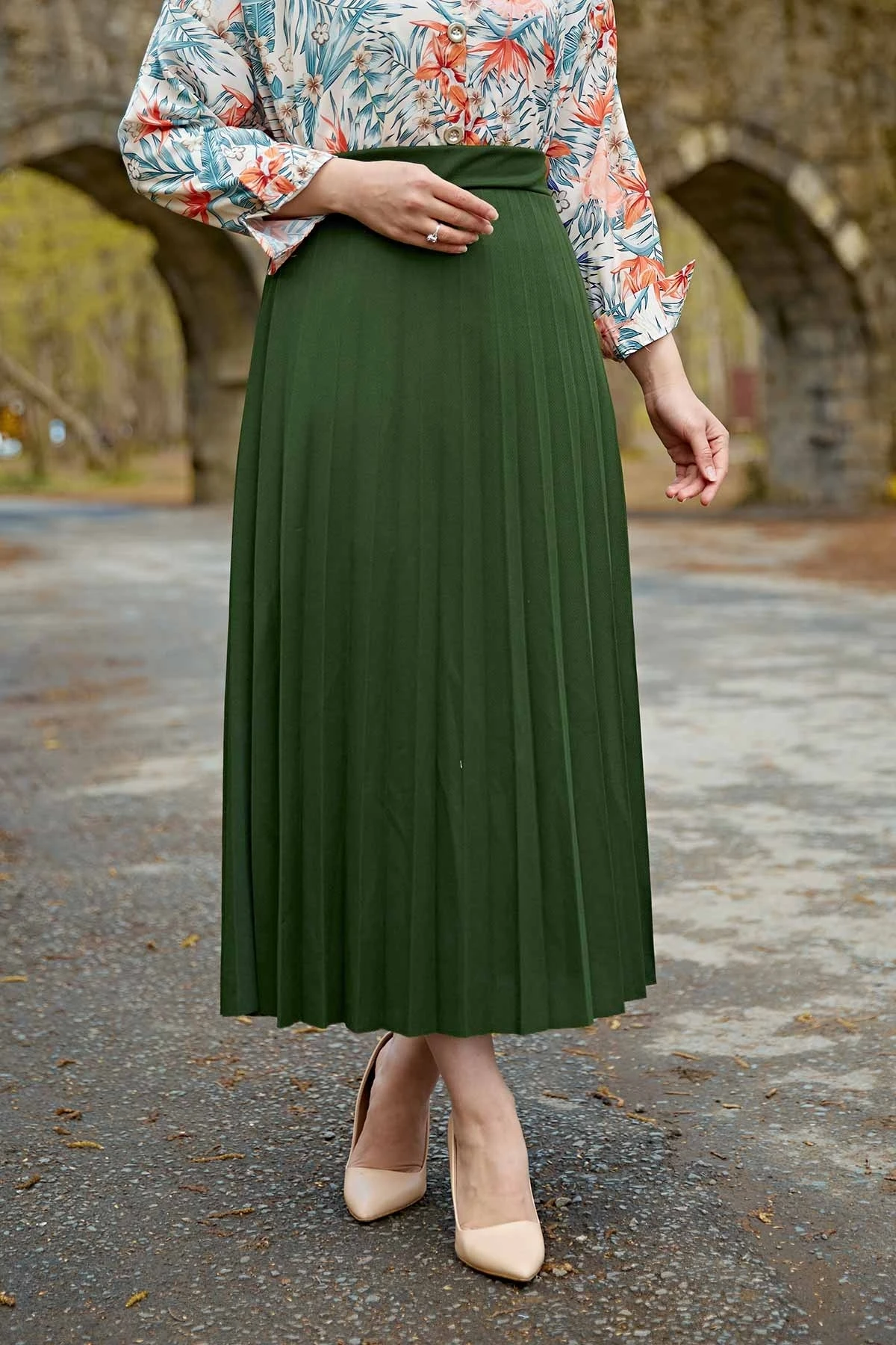 Piliseli skirt-khaki