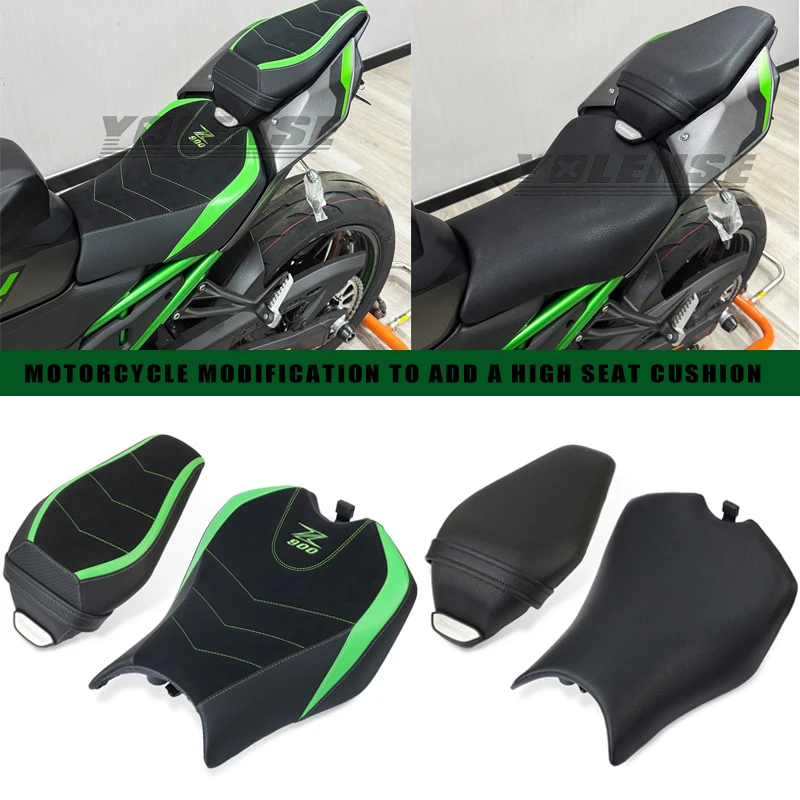 

Motorcycle Accessories Front Rear Seat Cushion Raise Lower Seat Bag Fit For Z900 Z 900 2025 2026