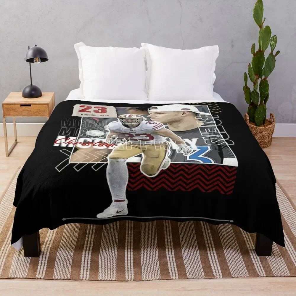 

Chr-stn sport McCffr¨y football Paper 49ers 6 Throw Blanket Plush Shaggy Bed linens cosplay anime Blankets