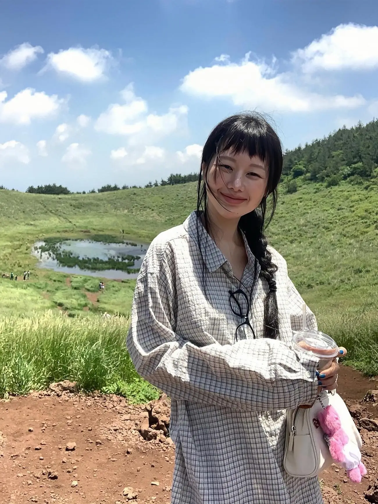 زهر الكرز مادو ريترو مينوري Ins Sle مطوي منقوشة طويلة Sves irt للنساء كسول وفضفاض أبلى