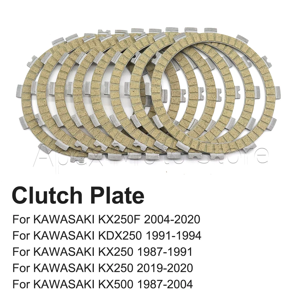 

Motorcycle Clutch Friction Disc Plate Kit For KAWASAKI KX250F 2004-2020 KDX250 1991-1994 KX250 KX500 KX 250 500 250F KDX 250