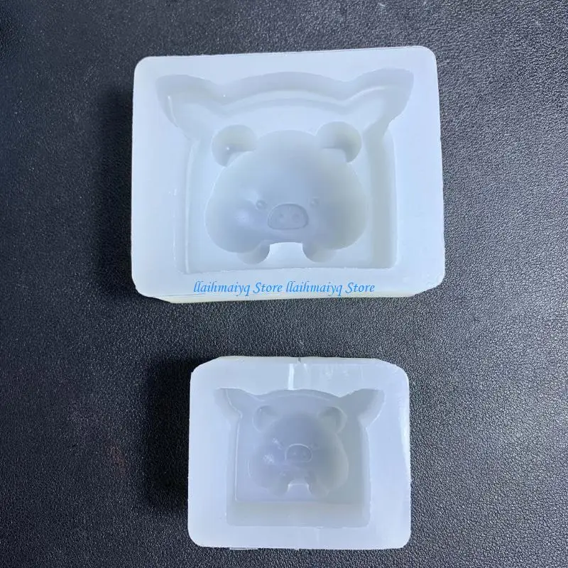 573B مصغرة خنزير الخنزير خبز القالب كعكة البسكويت السيليكون صب قوالب ديي المطبخ ملحق جعل القالب سهلة تنظيف القوالب #4