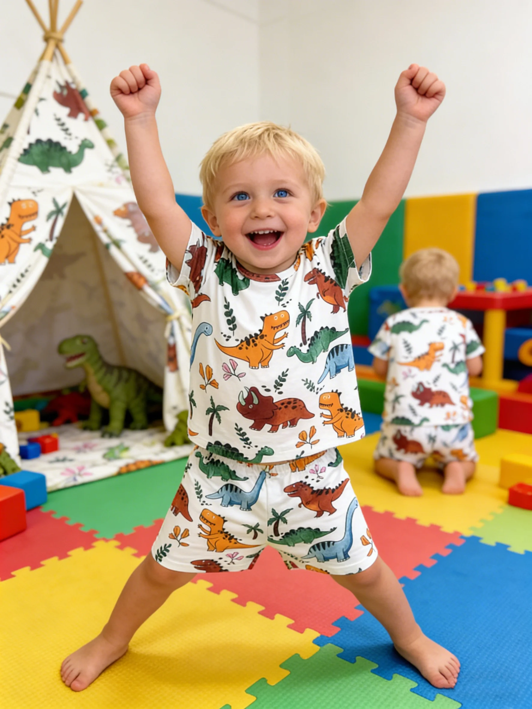 Playground-Ready Dinosaur Set: Lively & Eye-Catching for Your Little One