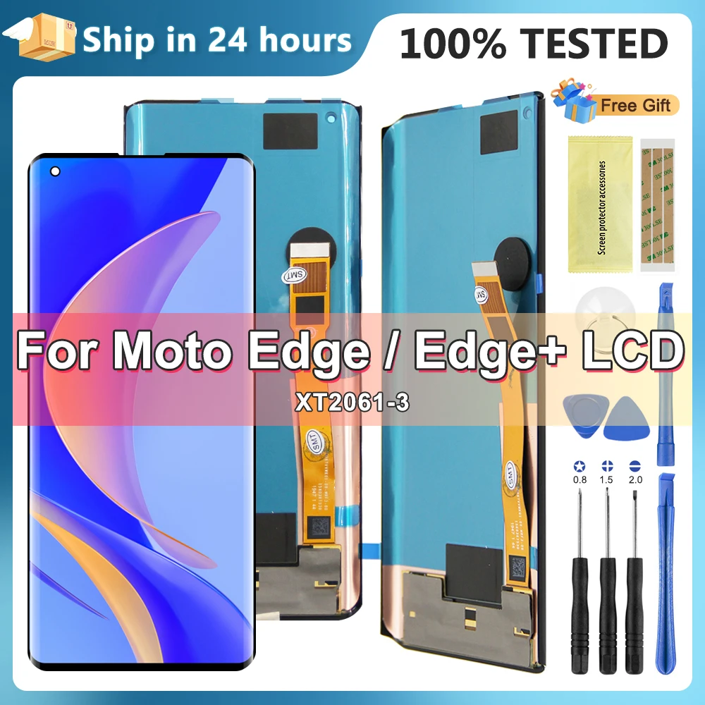 

6.7''AAA+ Screen For Motorola Moto Edge Plus Edge+ XT2061-3 LCD Touch Screen Digitizer For Moto Edge XT2063-3 Display with Frame