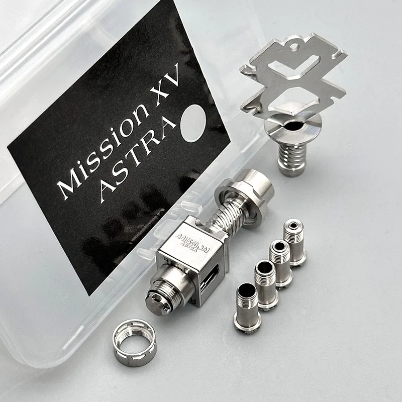 

DSX MISSION XV Astra Style RBA Bridge 316SS With 5 PCS Air Pin 1.2, 2.0, 2.5, 3.0, 3.5mm for Billet / Boro Mod